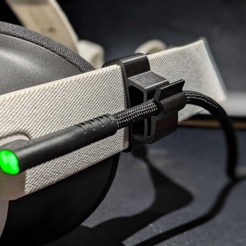 Gaming Headset Wired - VR Cable Management Clip for Headset
