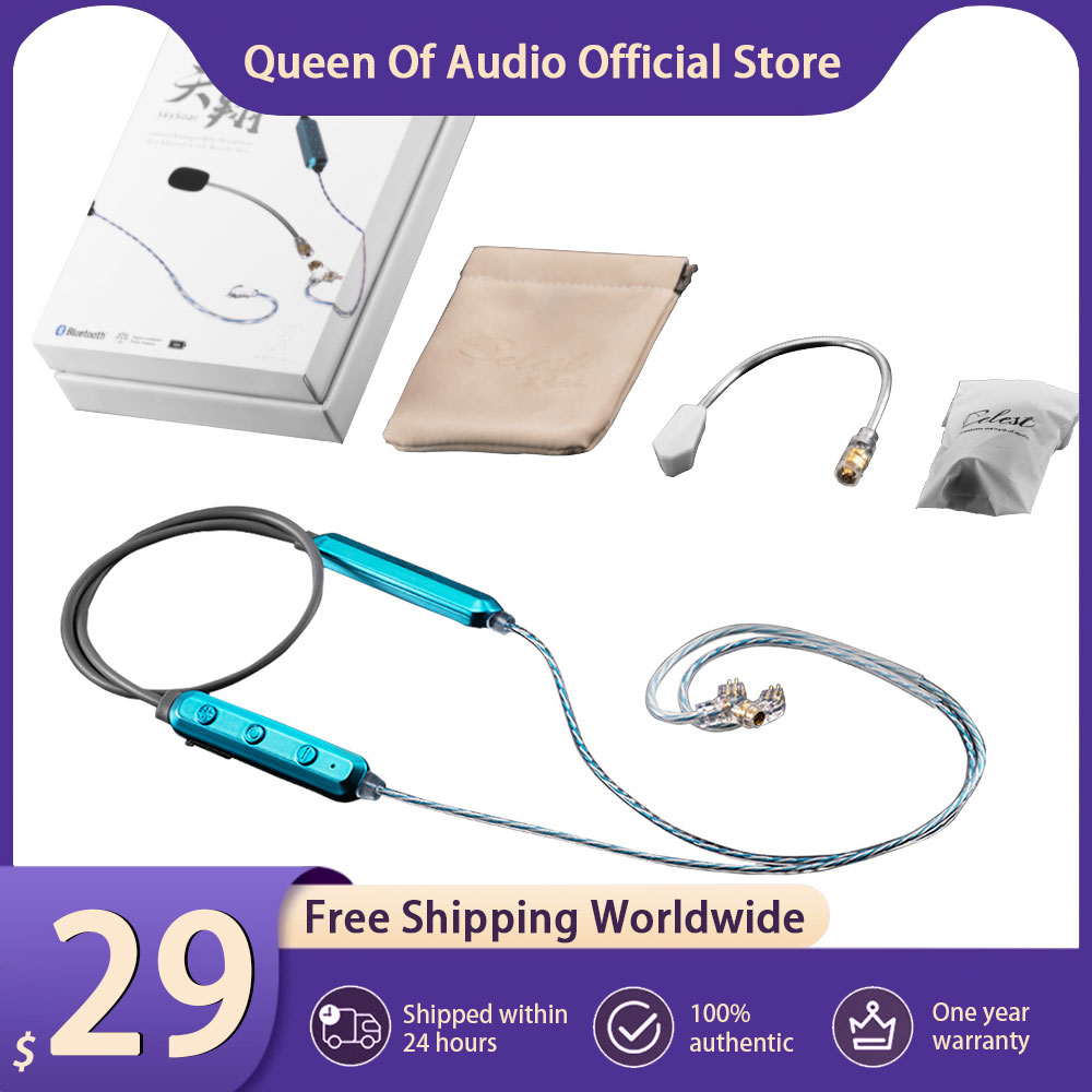 Gaming Headset Wired - Celest SkySoar Earphone Cable Neckband Bluetooth