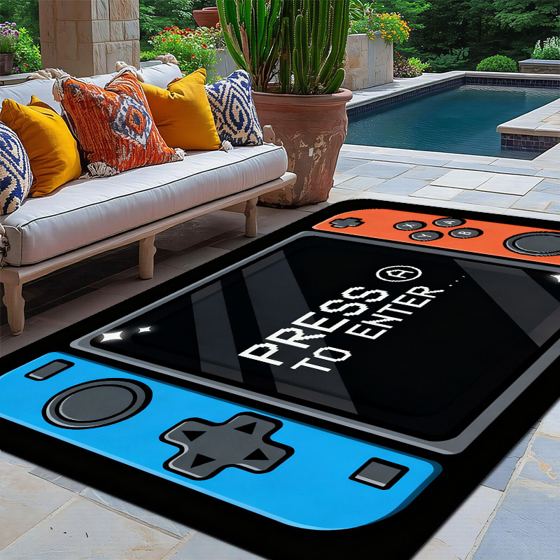 Gaming Console Room - 2D Flat Game Console Controller Press