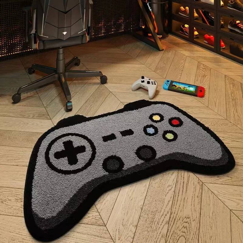 Gaming Console Room - Gaming Controller Console Shaped Carpet Creative