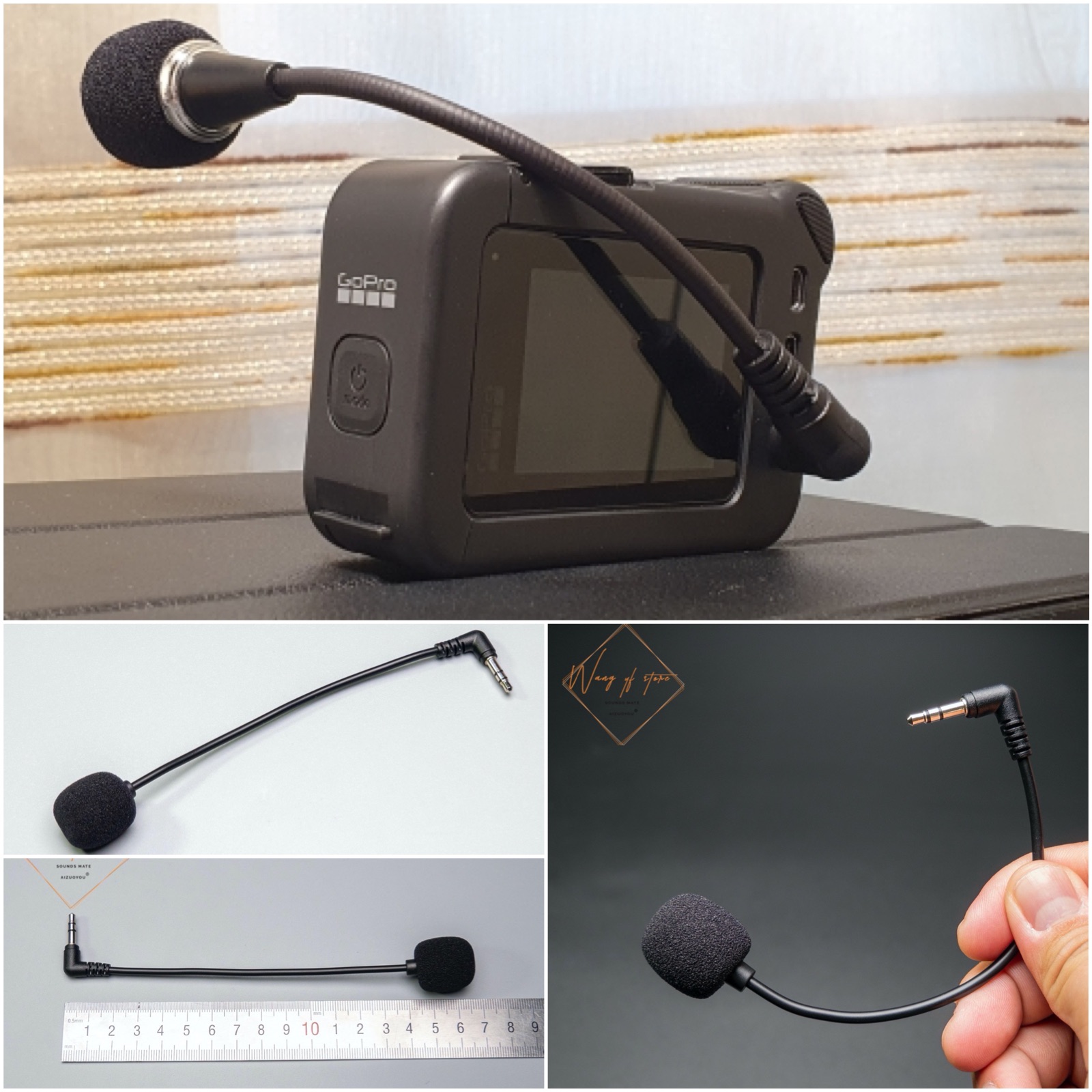 Gaming Headset Wired - Mic 3.5Mm Stereo Jack Go Pro