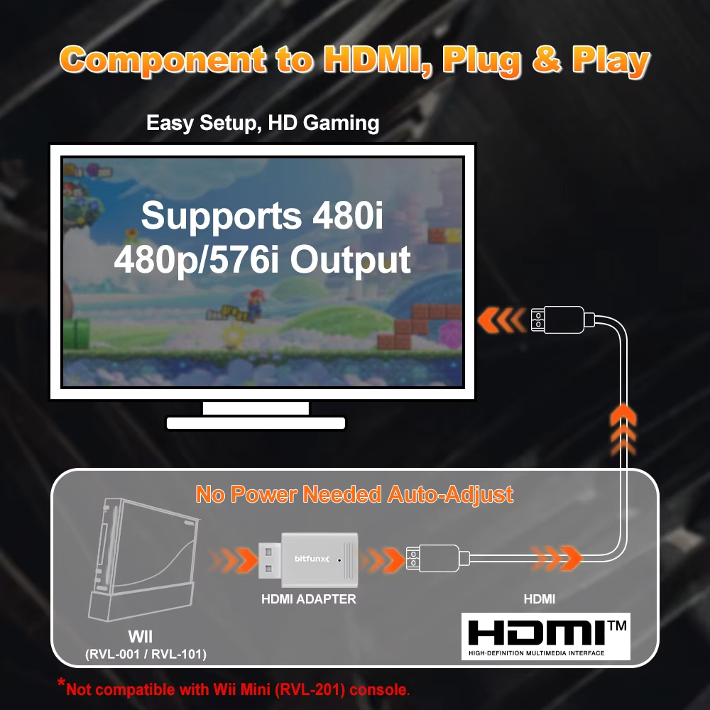 Bitfunx Mini Video Audio Adapt - đánh giá và giá Gaming Console All In One