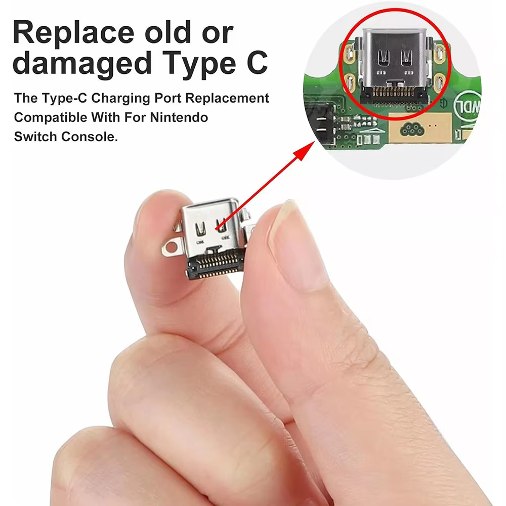 Replacement Type C Port Chargi - đánh giá và giá Nintendo Switch Case