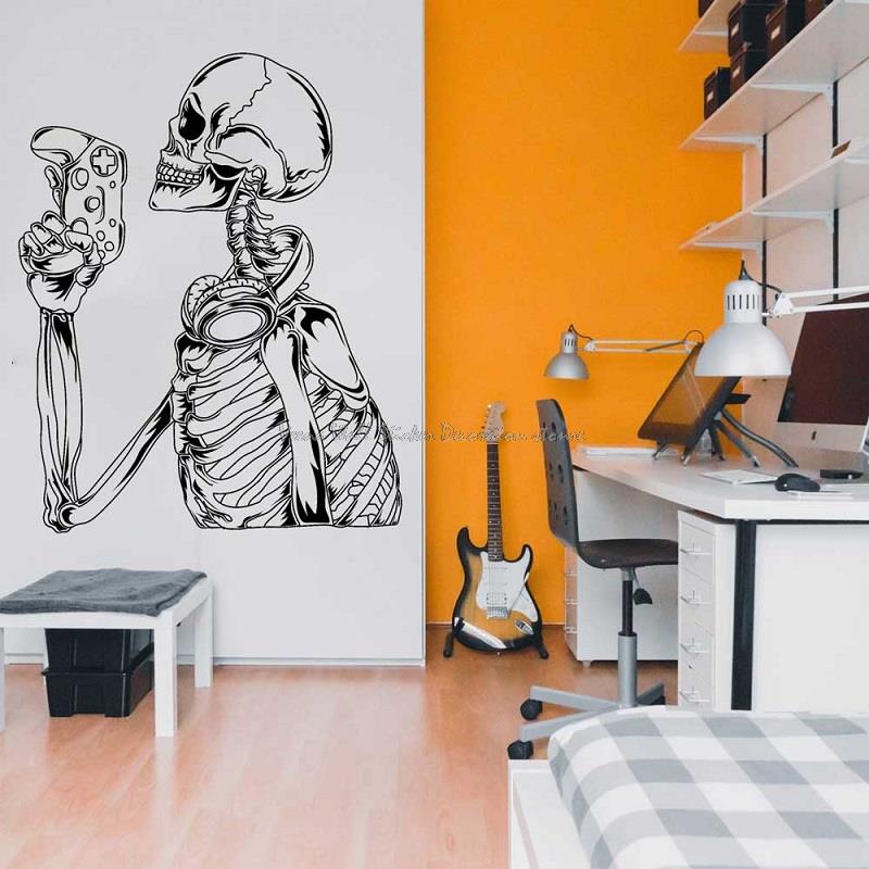 Game player wall stickers game - đánh giá và giá Gaming Console Room