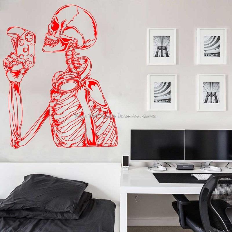 Game player wall stickers game - đánh giá và giá Gaming Console Room