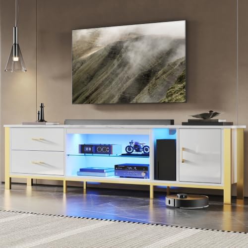 TV Stand for 75/80/85 inch TVs - đánh giá và giá Gaming Console Room