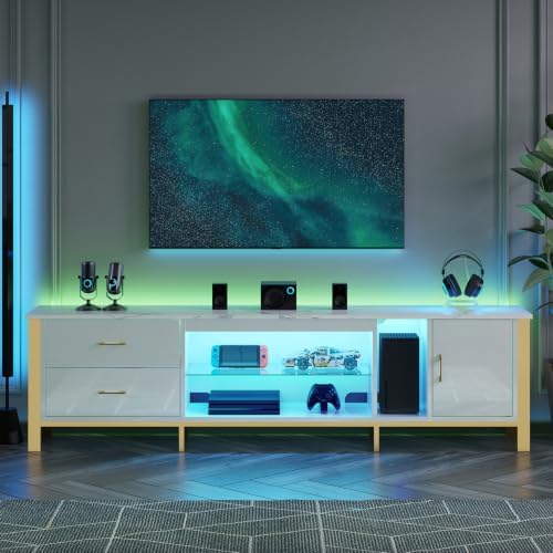TV Stand for 75/80/85 inch TVs - đánh giá và giá Gaming Console Room
