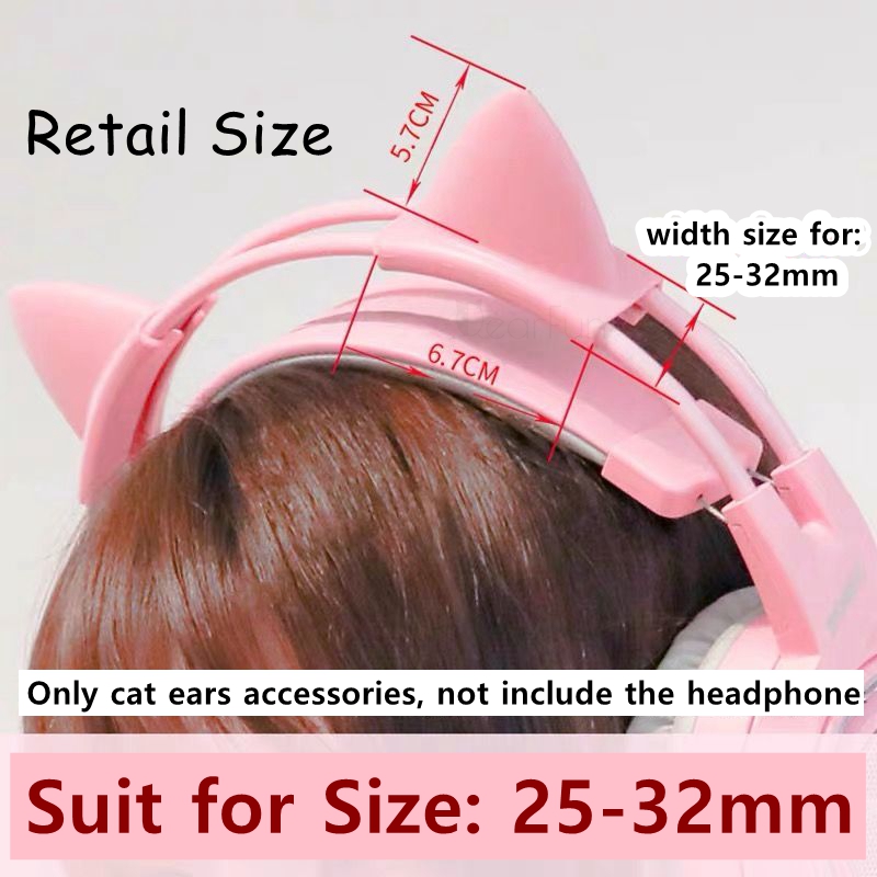 Pink Silicone Cat Ears Pendant - đánh giá và giá Gaming Headset Wired